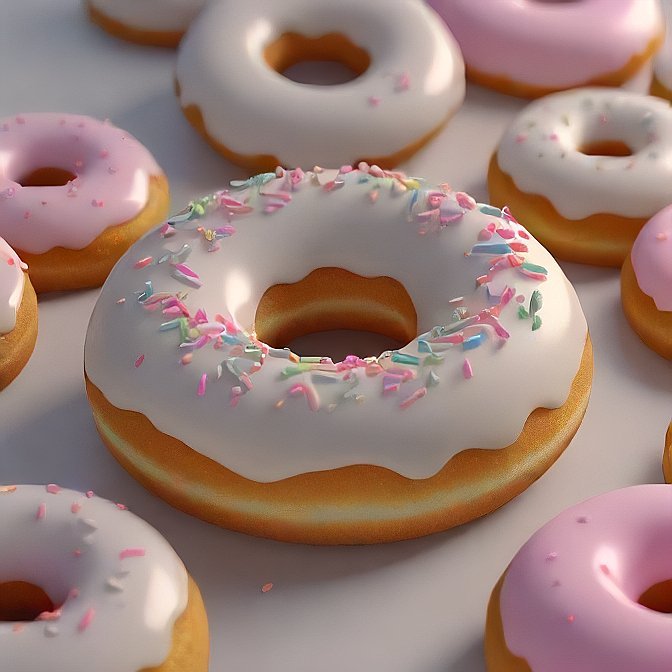 Vanilla Frosted Donut