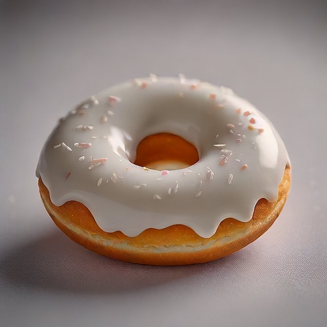 Vanilla Frosted Donut