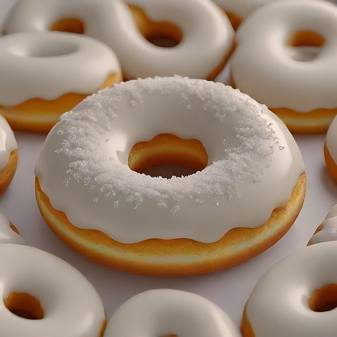 Vanilla Frosted Donut