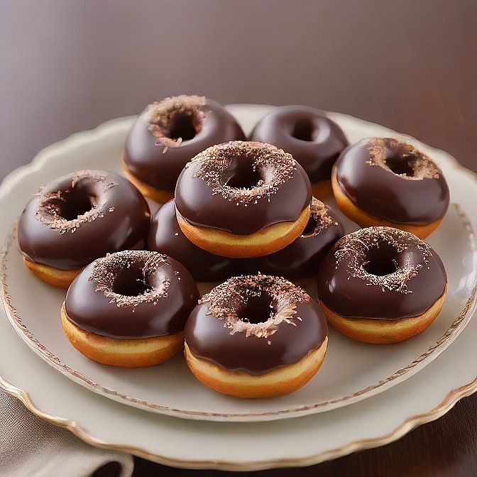 Mini Chocolate Donuts