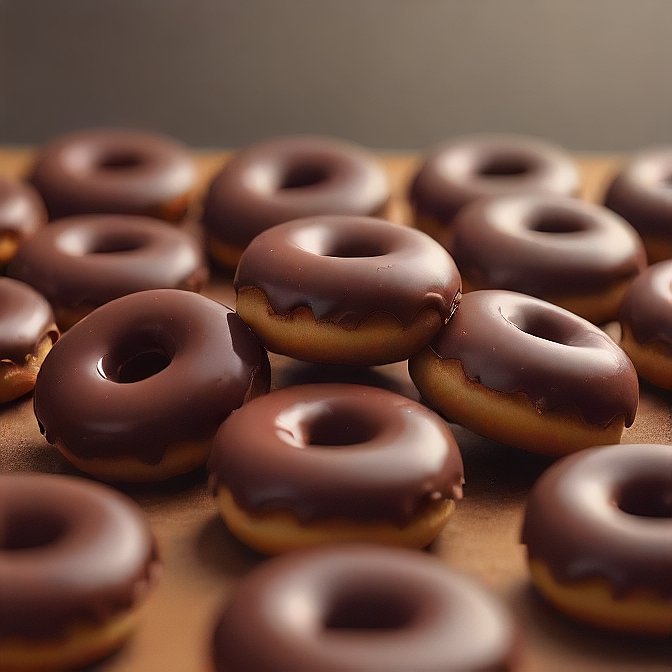 Mini Chocolate Donuts