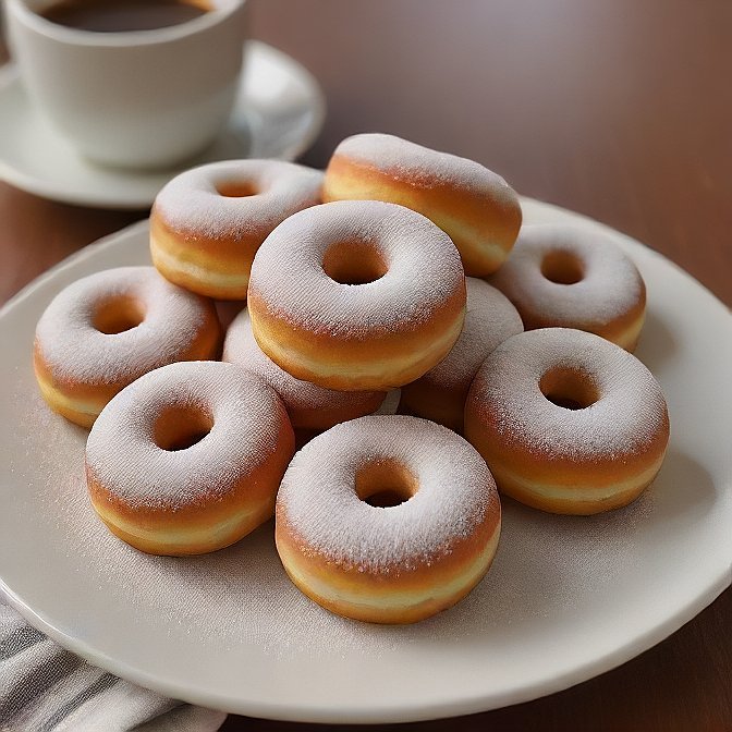 Fluffy Cinnamon Mini Donuts